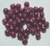 50 8mm Acrylic Metalized Matte Wine Rosebuds